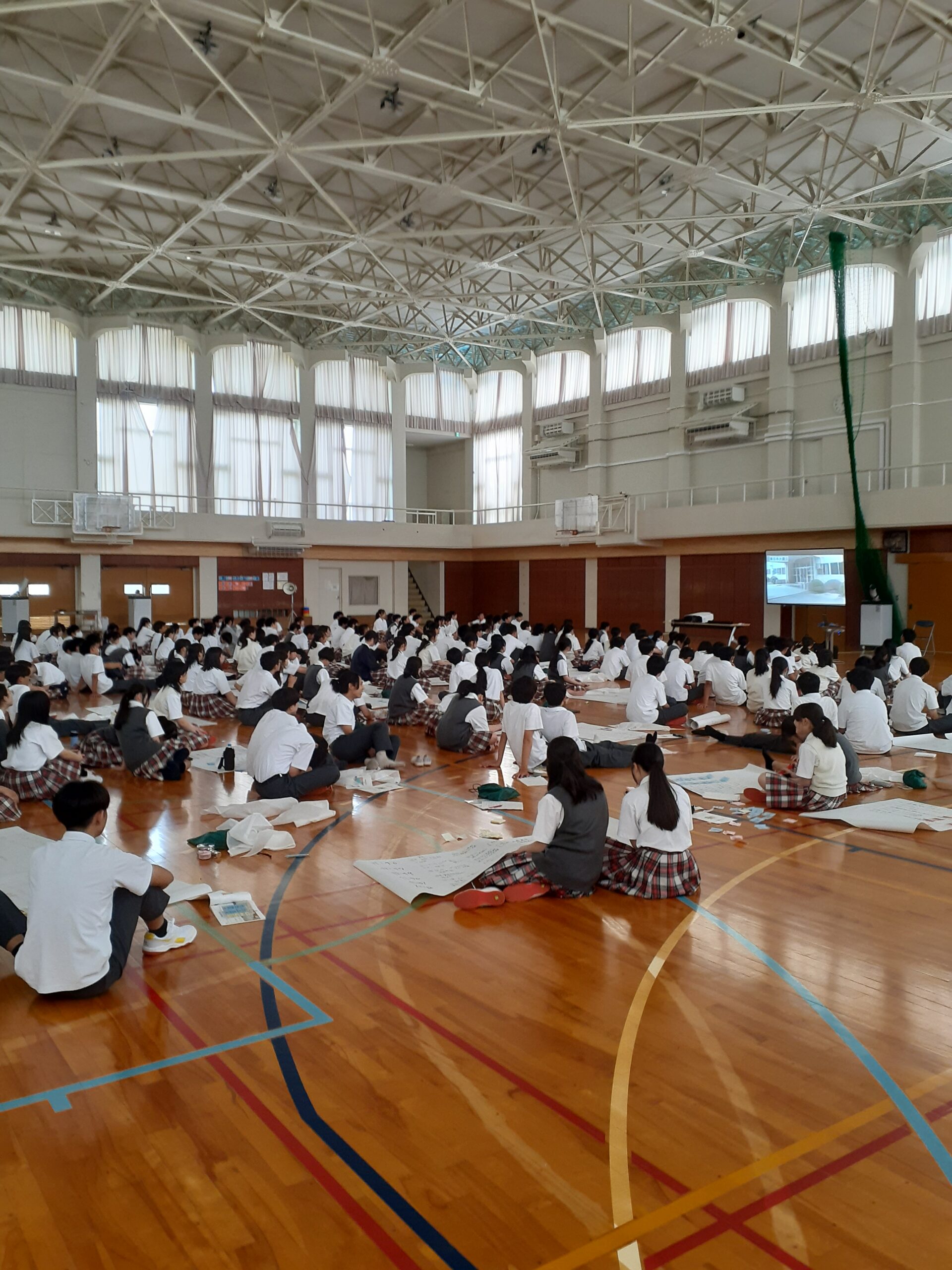 学校BCP訓練の様子①