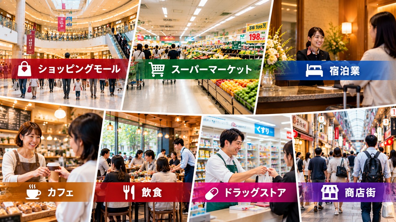 商業施設でのBCP対応イメージ